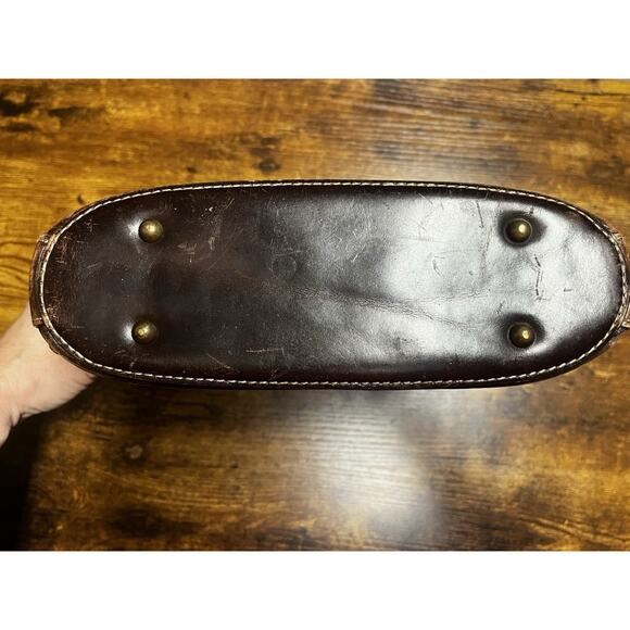 Rafe New York Vintage Woven Rattan & Leather Purse Rope Handles Boho - Picture 6 of 12